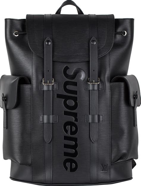 louis vuitton supreme backpack black|Louis Vuitton supreme backpack men.